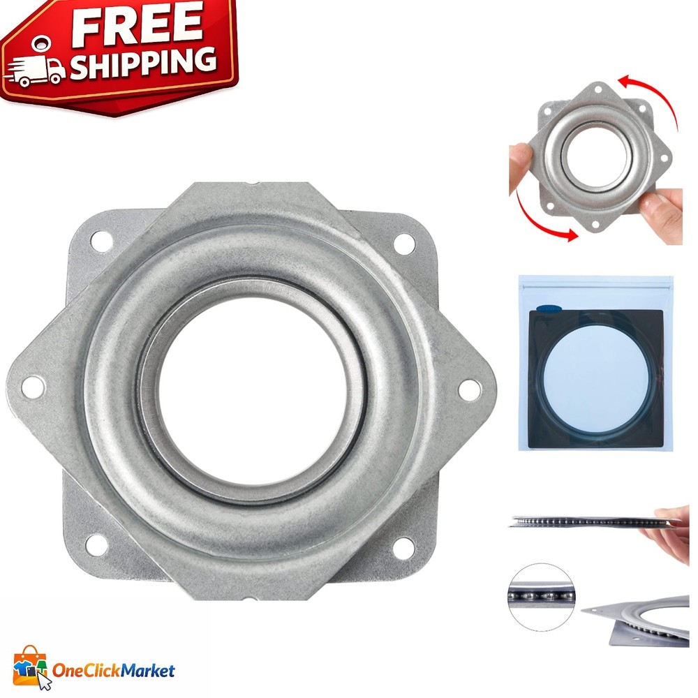 Effortless 2" Lazy Susan Turntable - 200 LBS Load Capacity, Low Profile Design