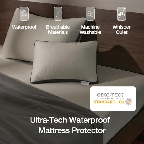 Waterproof Mattress Protector Smooth Top Mattress Pad, Full Ultra-Tech