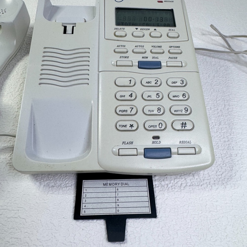 SBC Desktop Office Phone - White - Number Storage & Memory 00191619 - Untested