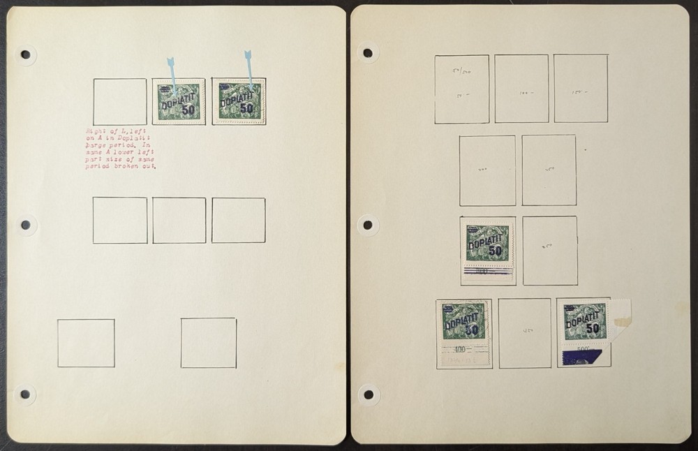 Czechoslovakia Postage Due Stamp Collection w/ Rare 1925 Cover Specialized