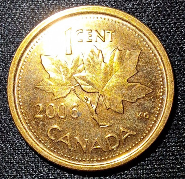 CANADA 2006 P MAGNETIC ONE CENT PENNY