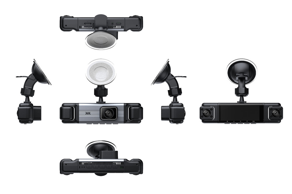 Car DVR Dash Cam Video Recorder Camera 4 Channel Mobile Detection Loop Recording