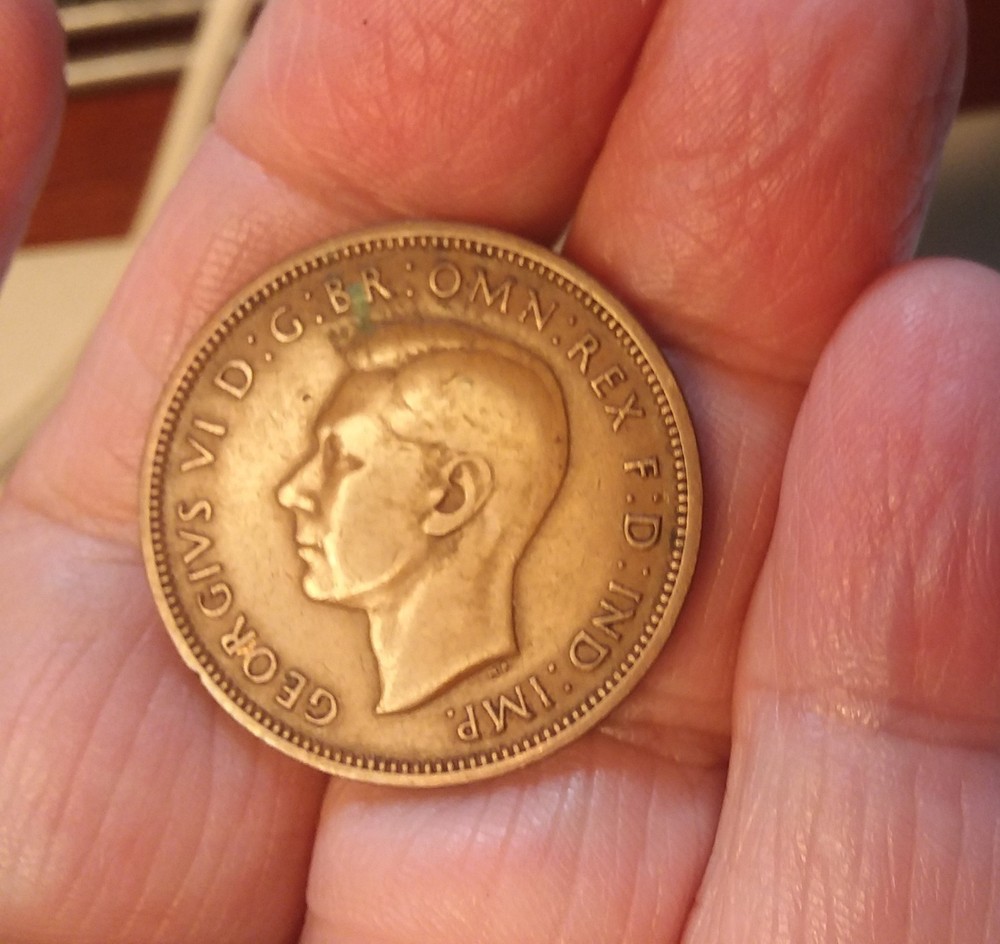 Britain - 1938 Half Penny - George VI - 082125