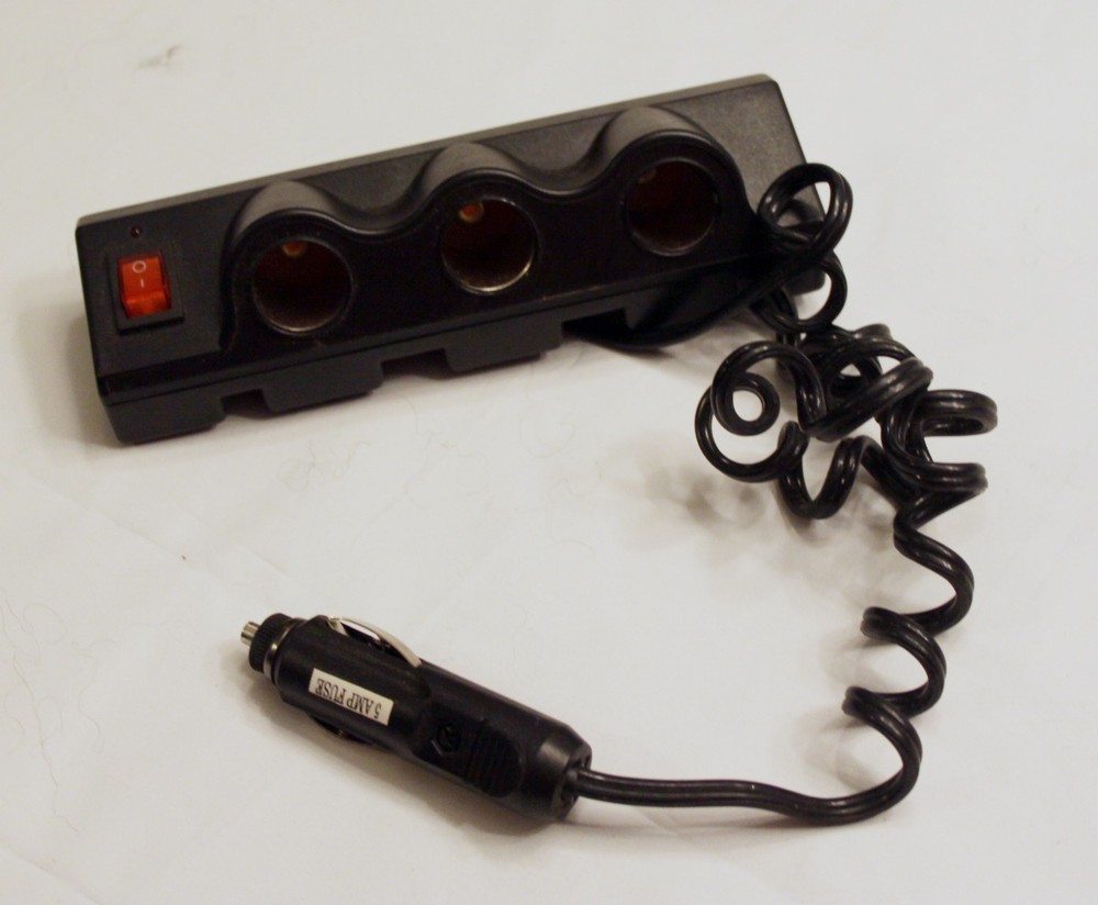 Cigarette Lighter Splitter 3 Socket  Adapter  Car Auto