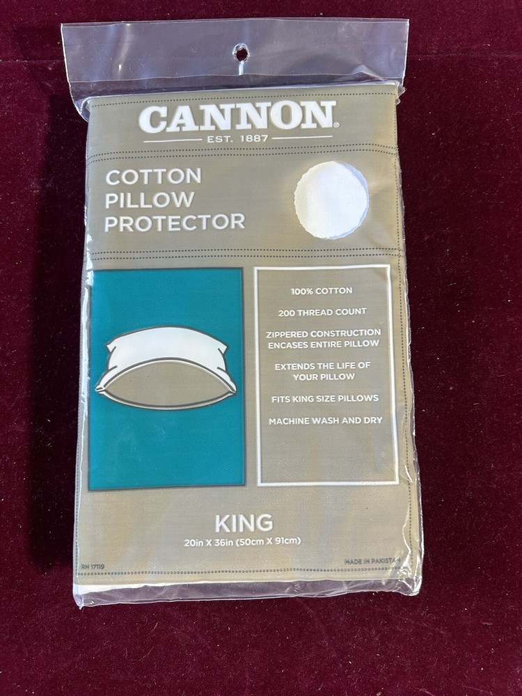 CANNON PILLOW PROTECTOR- King SIZE 200 THREAD COUNt