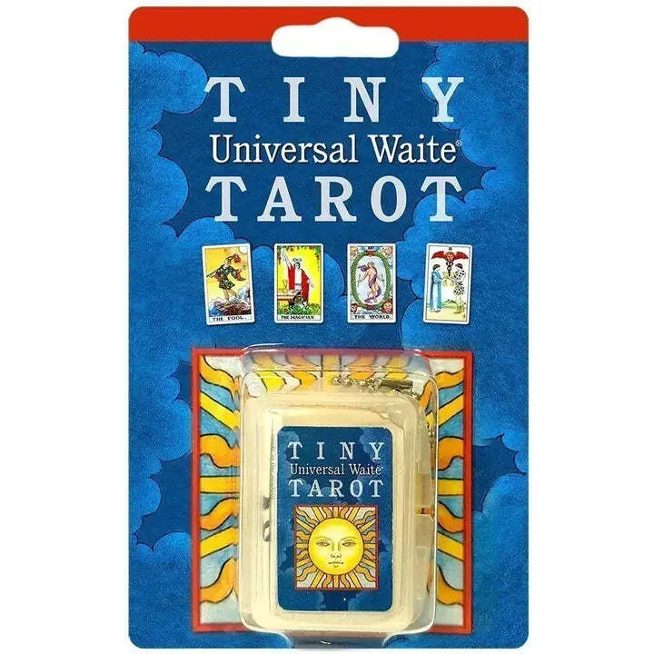 Tiny Universal Waite Tarot Deck Key chain sized clamshell