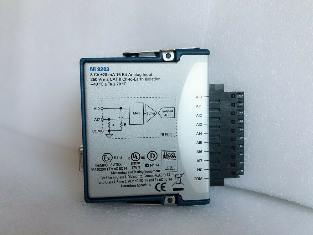 NI-9203 NI 9203 Analog Current Input Module 779516-01