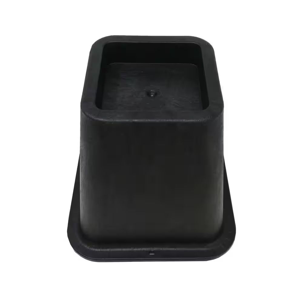 6 In. Black Bed Risers (4-Pack)