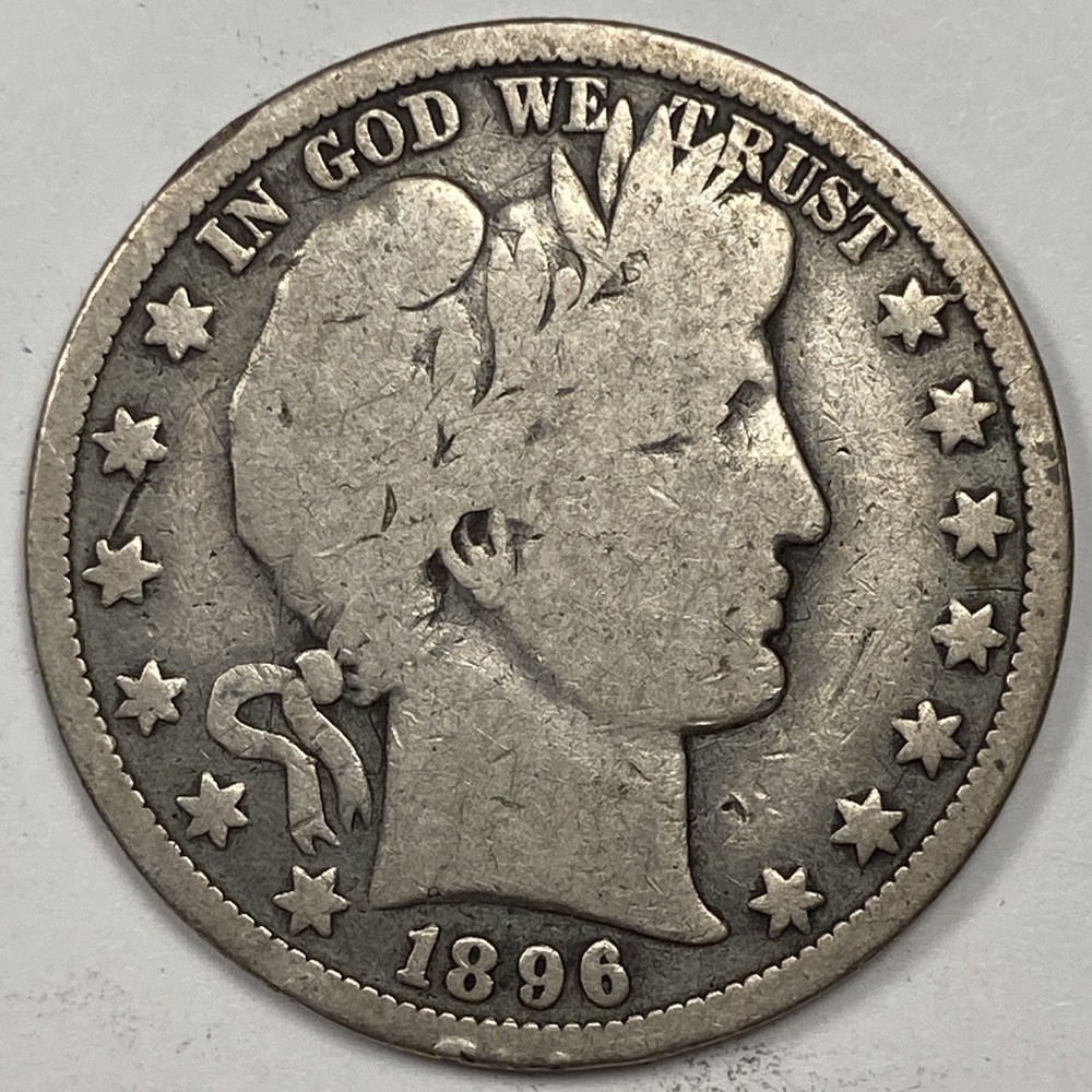1896-O Barber Half .50. Perfect VG.