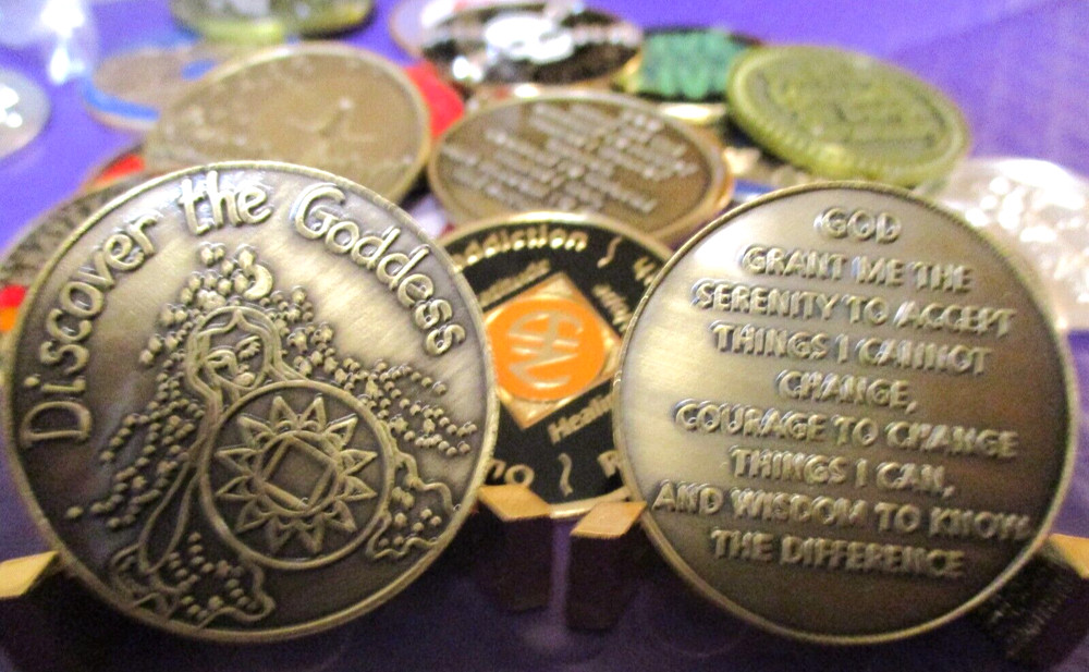 Coin Chip Brass  Pocket Token  Recovery Narcotics Anonymous