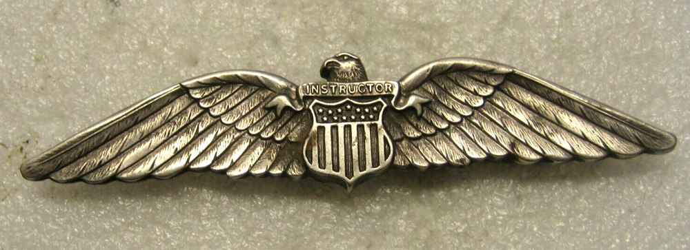 U.S. Civilian Pilot Training Flight Instructor Wings badge ww2
