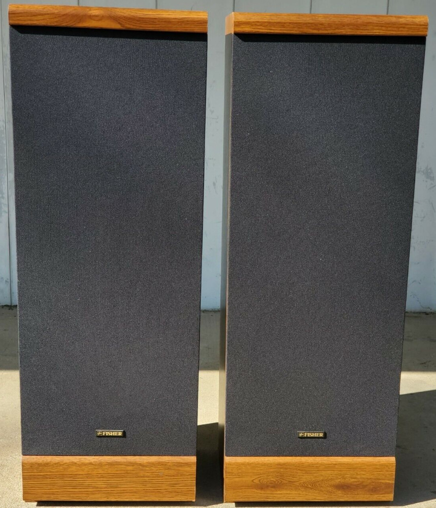 Fisher STV-750 Floor Speakers 33" Tested