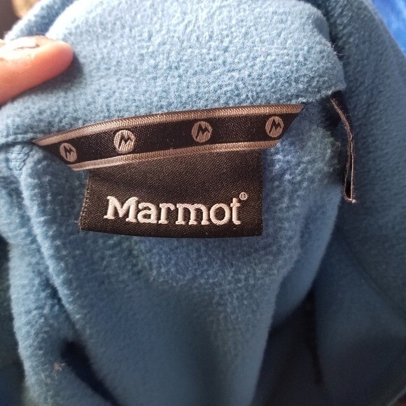 Marmot turquoise fleece 1/2 zip pullover