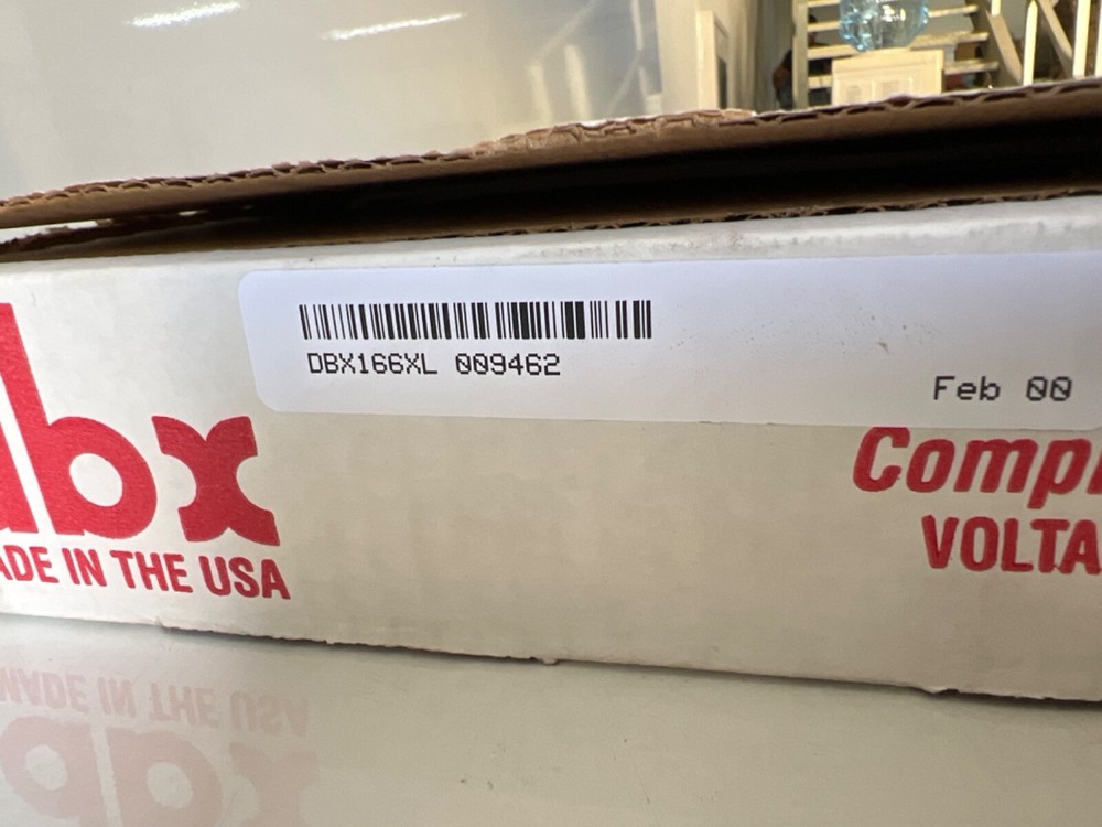 DBX 166 XL Compressor Gate Limiter dbx , new