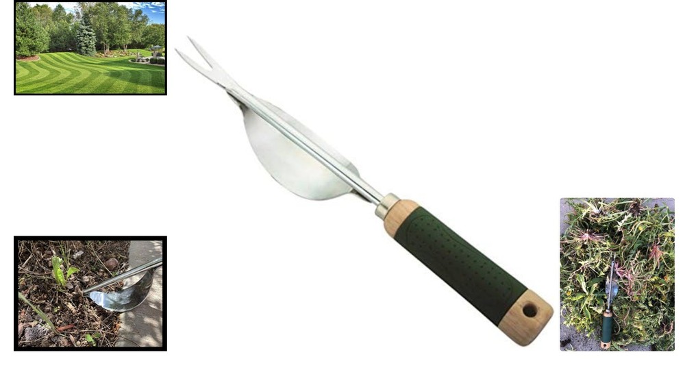 Stainless Steel Weed Puller with Leverage Base - Lifetime Included