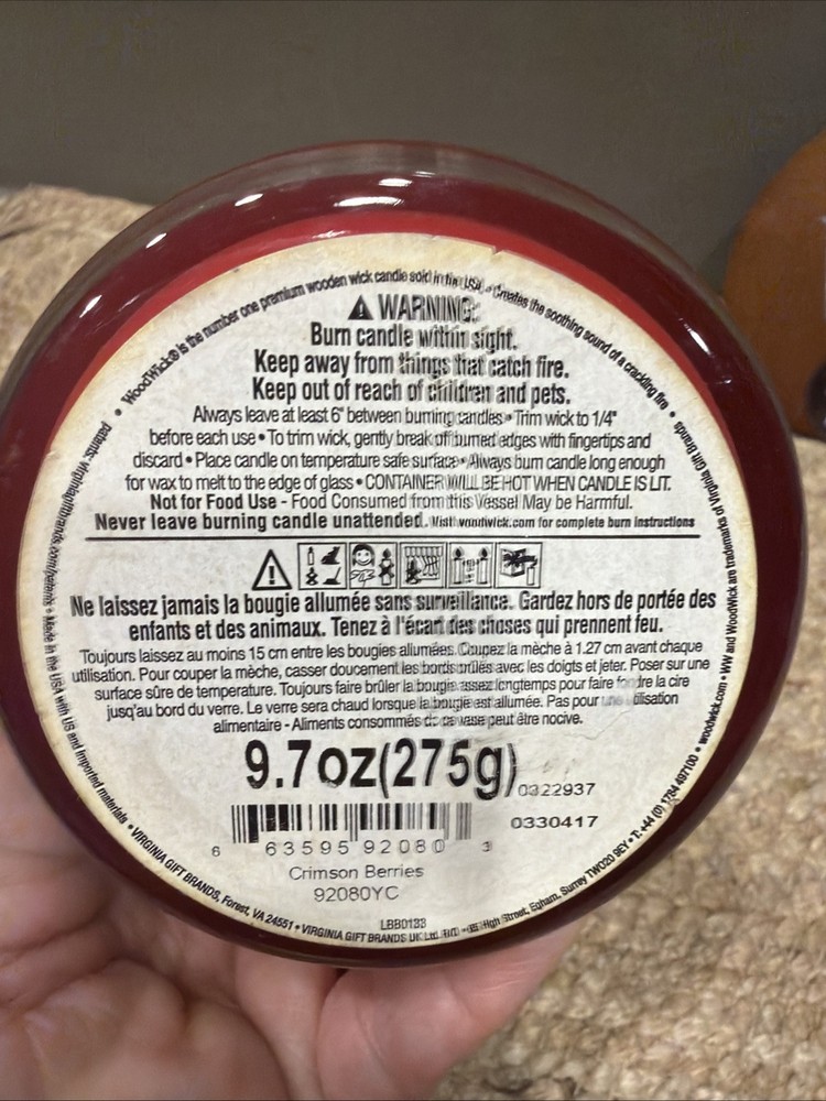 WOODWICK® 9.7oz. Medium Crimson Berries