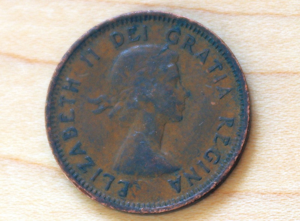 1954 Canada 1 Cent Elizabeth II