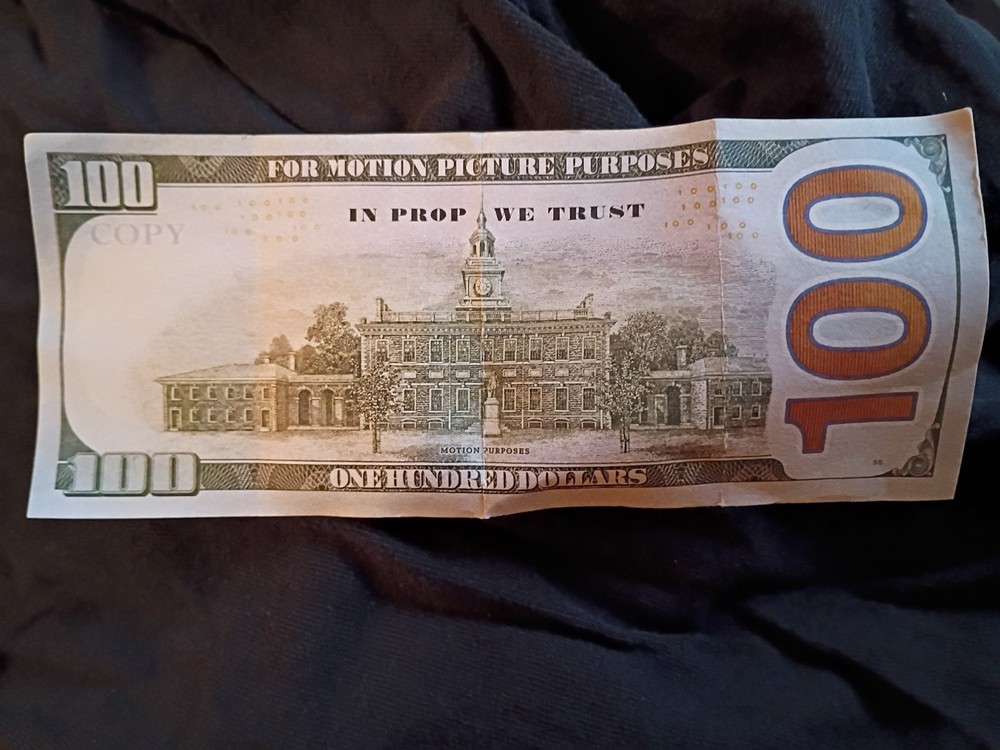 Fake 100 Dollar Bill.