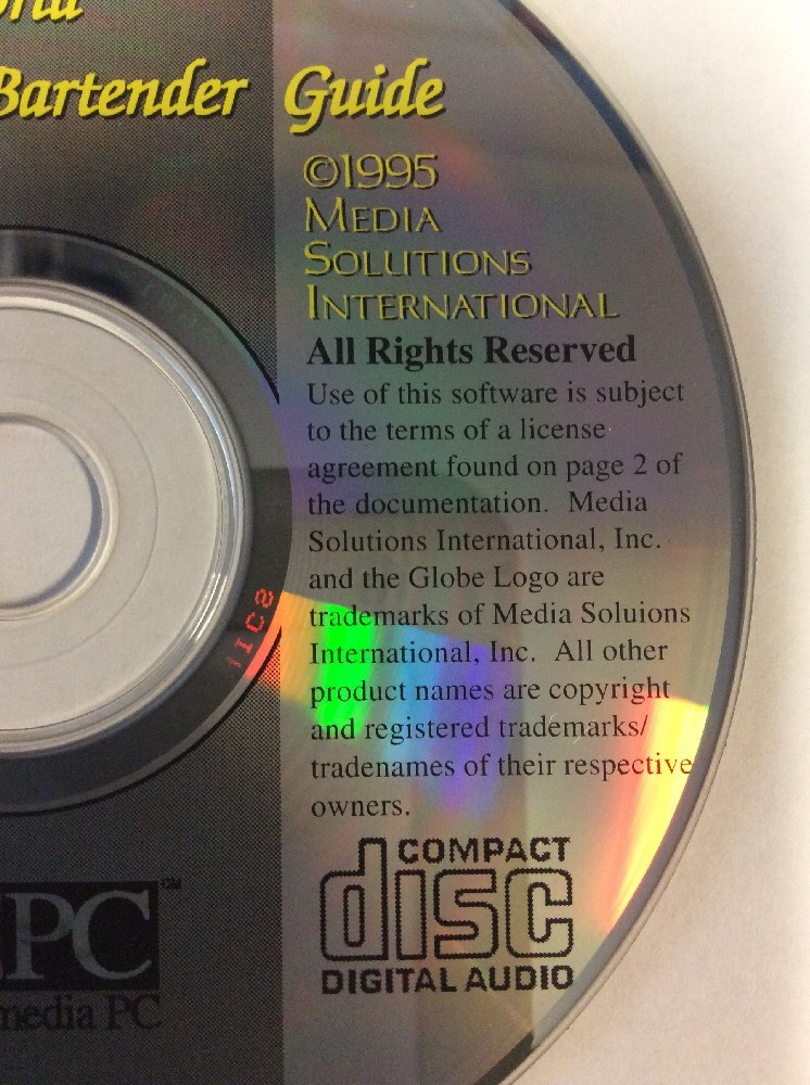 Complete World Bartender Guide (PC/MAC) 2,400 Recipes CD-ROM