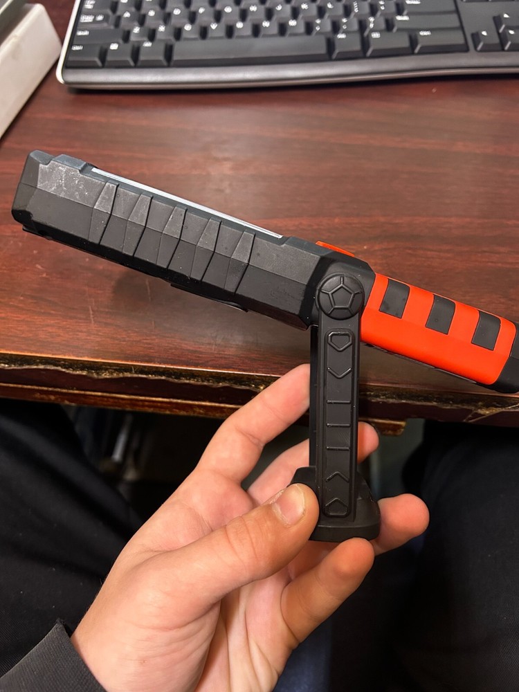 NEBO WORKBRITE Flashlight & Work Light, Red Rear Hazard Light, Magnetic Base NEW