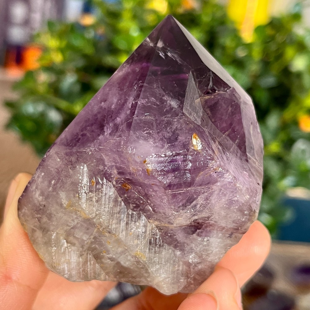 210g Natural Amethyst geode quartz clustercrystal specimen Healing