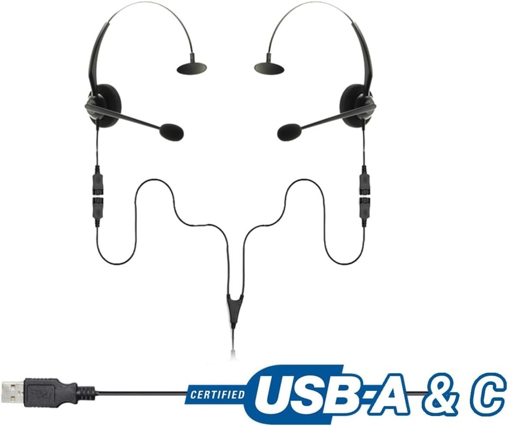 Project Telecom Monaural Noise-Cancelling USB-A / USB-C Training Kit (210426)