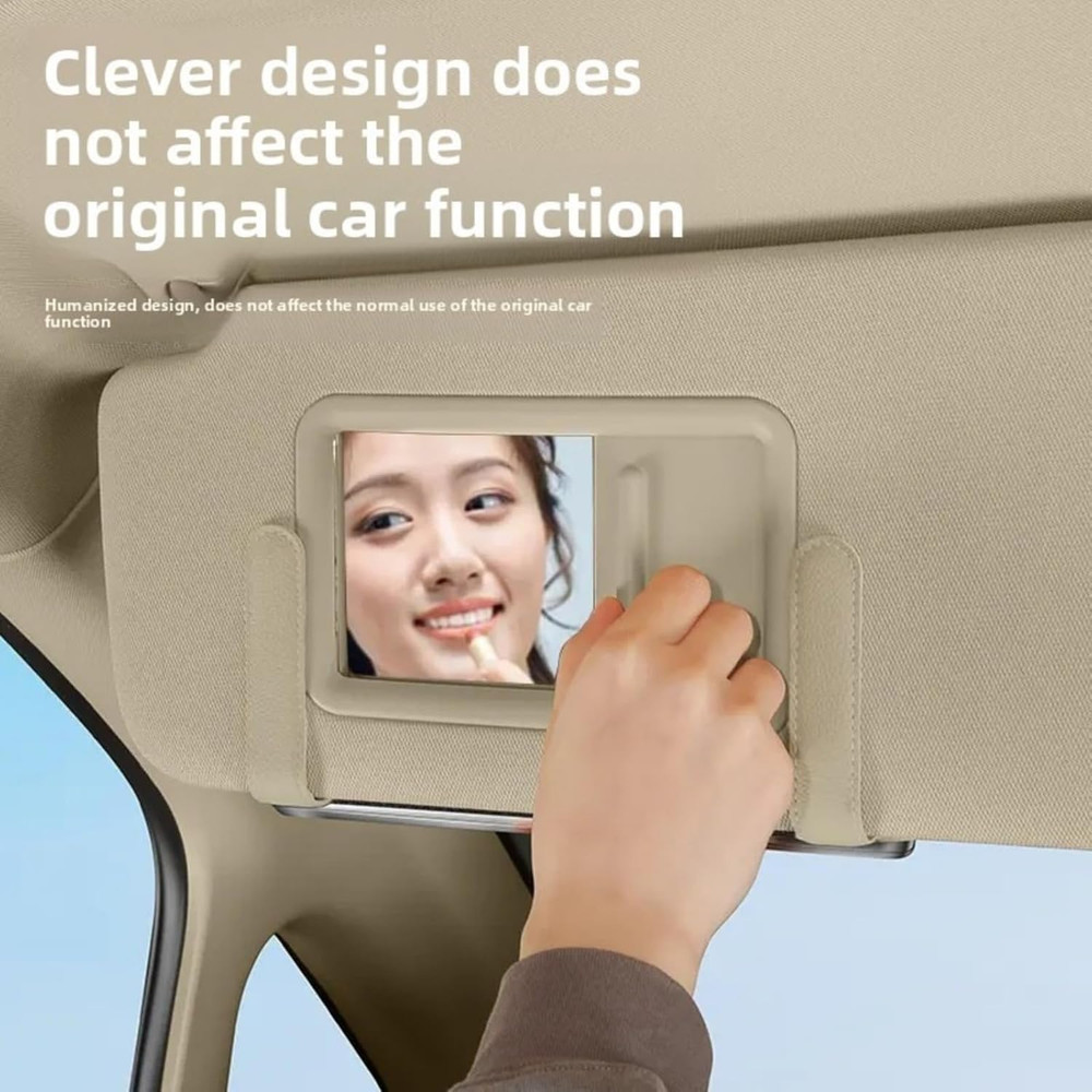 Leather Car Tissue Box for Car Interior, Multi-Function Tissue Holder with Visor