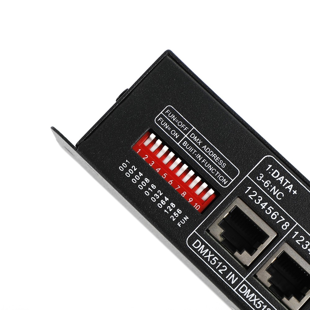 LED RGBW Controller 4x8A Decoder With Digital Display 4 Channel DMX512-4CH