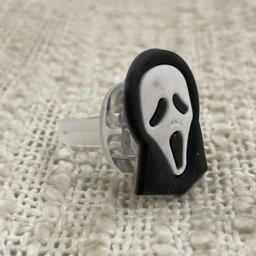 Halloween Ghost Face LED Light Up Adjustable Ring