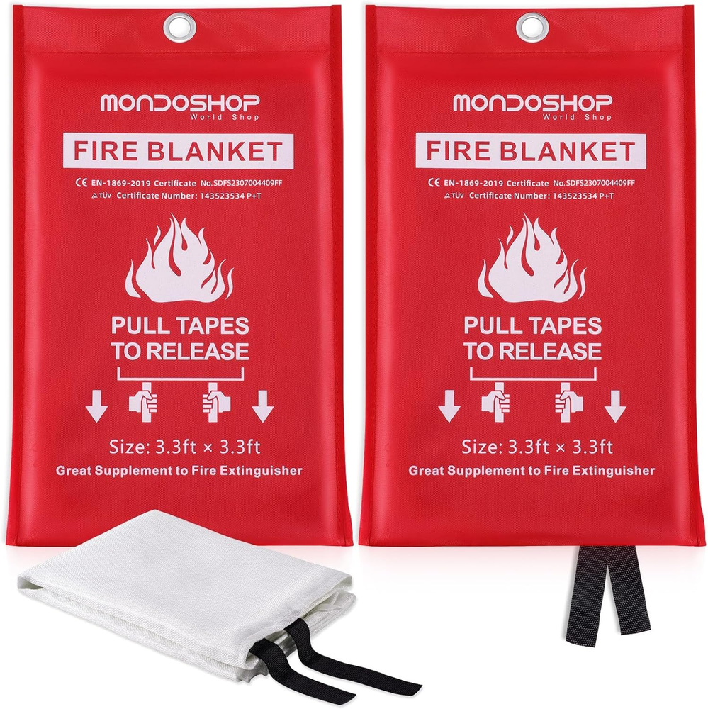 Fire Blankets Emergency for Kitchen Home - Emergency Fire Retardant Blanket for