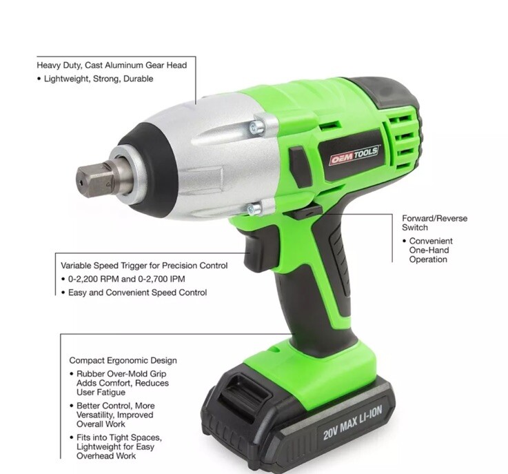 24670 OEMTOOLS Impact Driver