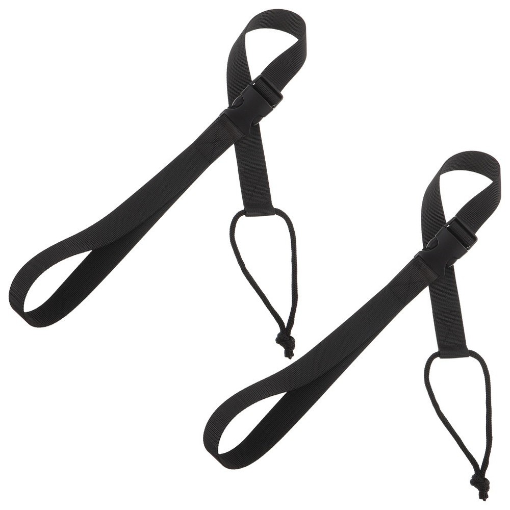 2 Pcs Snowboard Leash Binding Straps Bindings Retractable Tow Ski Rope