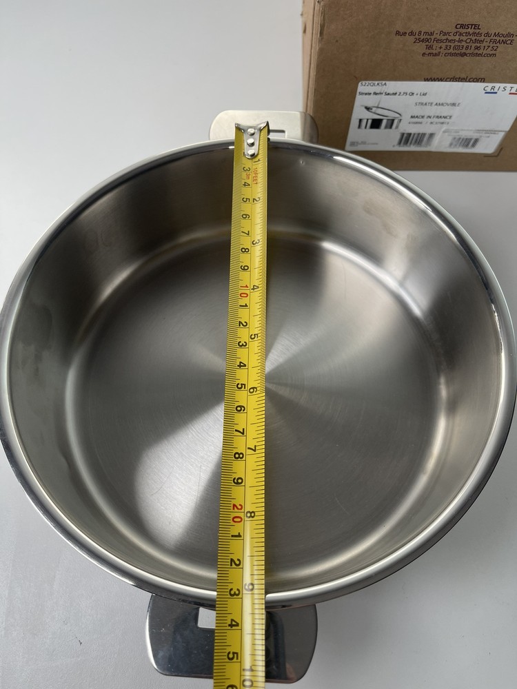 Strate Rem Saute 2.75 Qt Pan Without Lid *Has Dent*