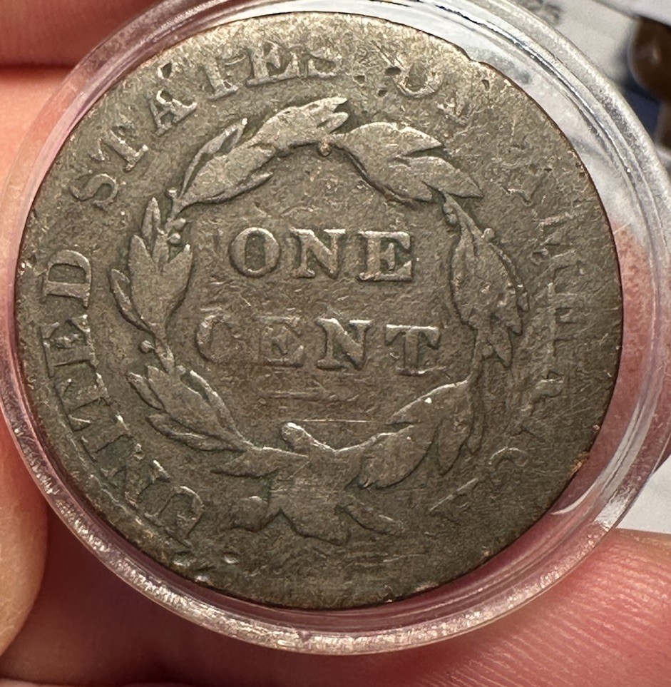 1824/2 Coronet Large Cent Overdate