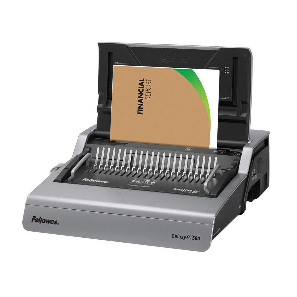 FELLOWES  Binding Machine,Silver; Black 30D520