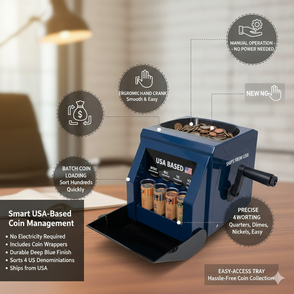 Precision S18 Manual Coin Sorter and Wrapper