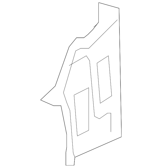 Genuine GM Passenger Side Outer Lower Quarter Panel 15943550