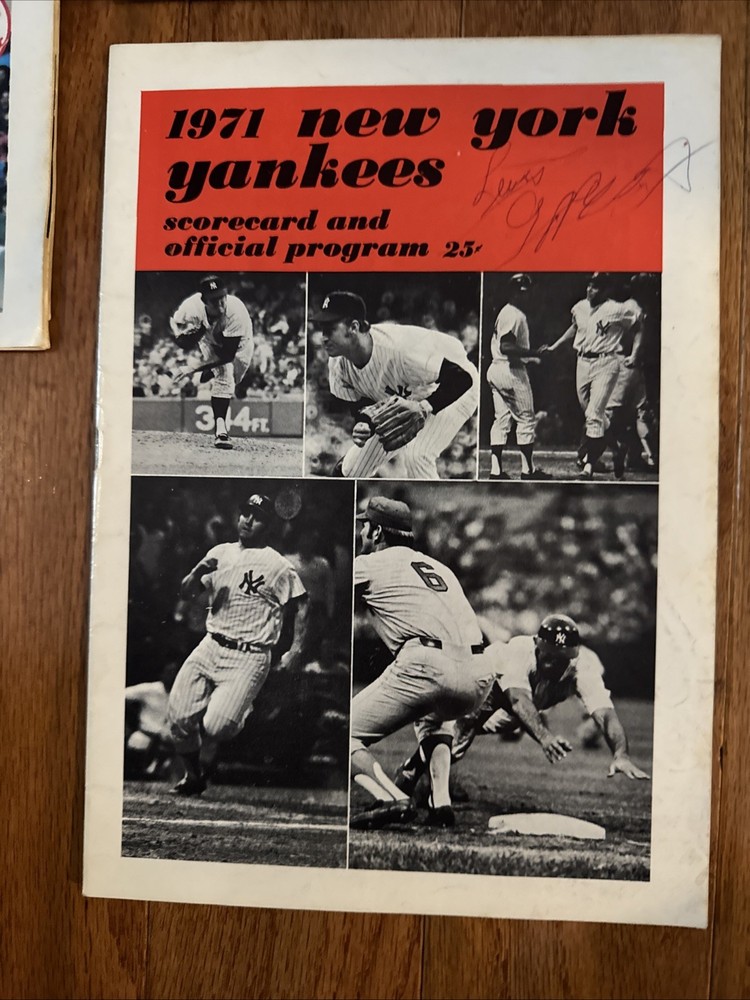 1971, 1973, 1974 Yankee Program & Scorecard Lot
