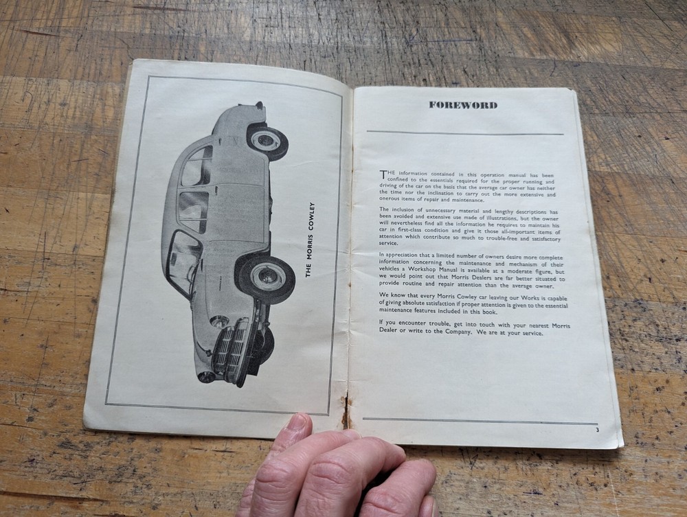 Morris Cowley Operation Manual 3rd Edition