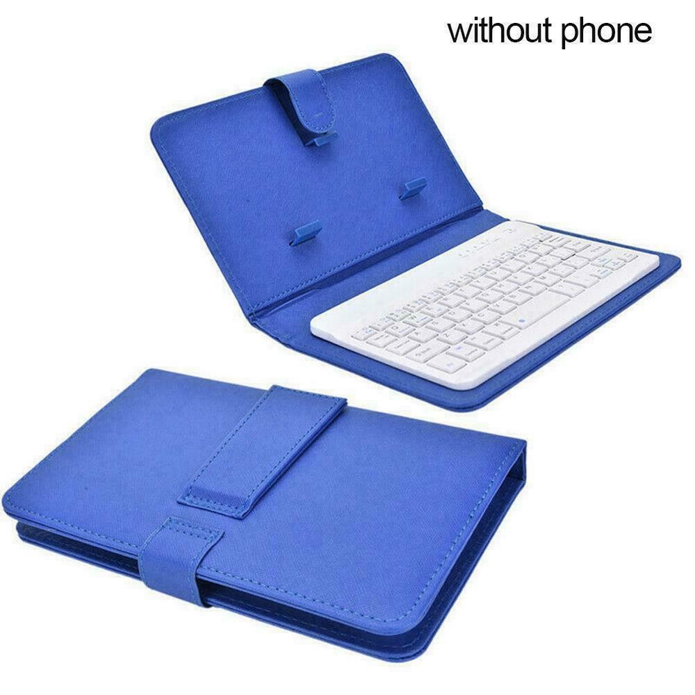 Wireless Bluetooth Keyboard Case Stand Cover For iPhone/Android Phone Leather US