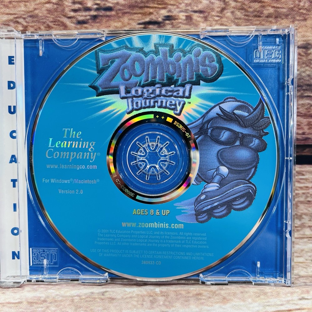 Zoombinis: Logical Journey (Windows/Mac, 2001)- case, disc, insert
