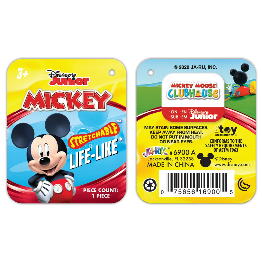 🔥Disney Junior Mickey Mouse Stretchable Figure 4" Stretch Toy BNWT🔥