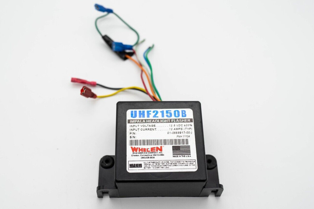 Whelen UHF2150B Headlight Flasher 2000-2005 Chevy Impala Relay-Driven