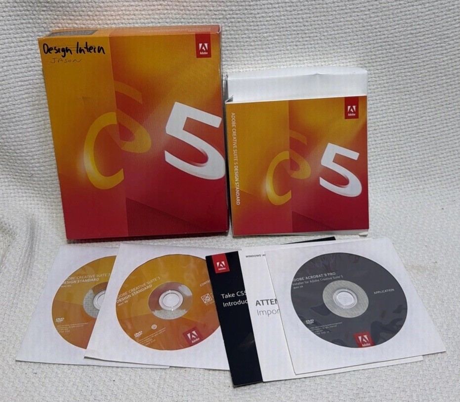 Adobe Creative Suite 5 CS5 Design Standard For MAC OS Full Retail DVD Vers.