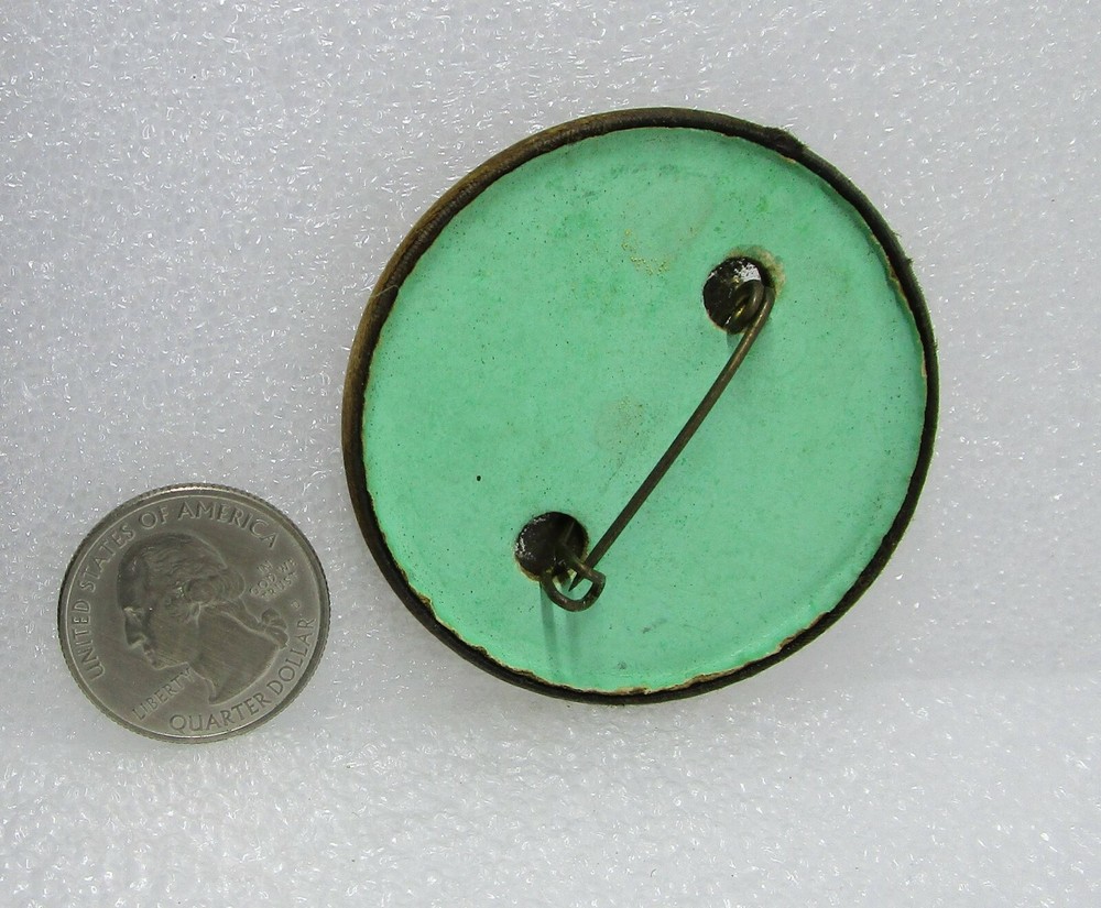 Vintage Save The Tower Saloon Button Pin