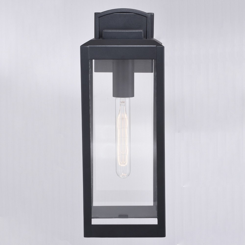 Kinzie 1-Light Outdoor Wall Sconce in Transitional and Rectangular Style 16.75