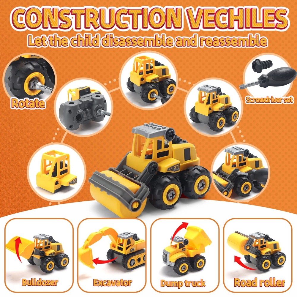Play Construction Sand Kit,2.2lbs Magic Sand W/4 Large Take Apart Constructio...