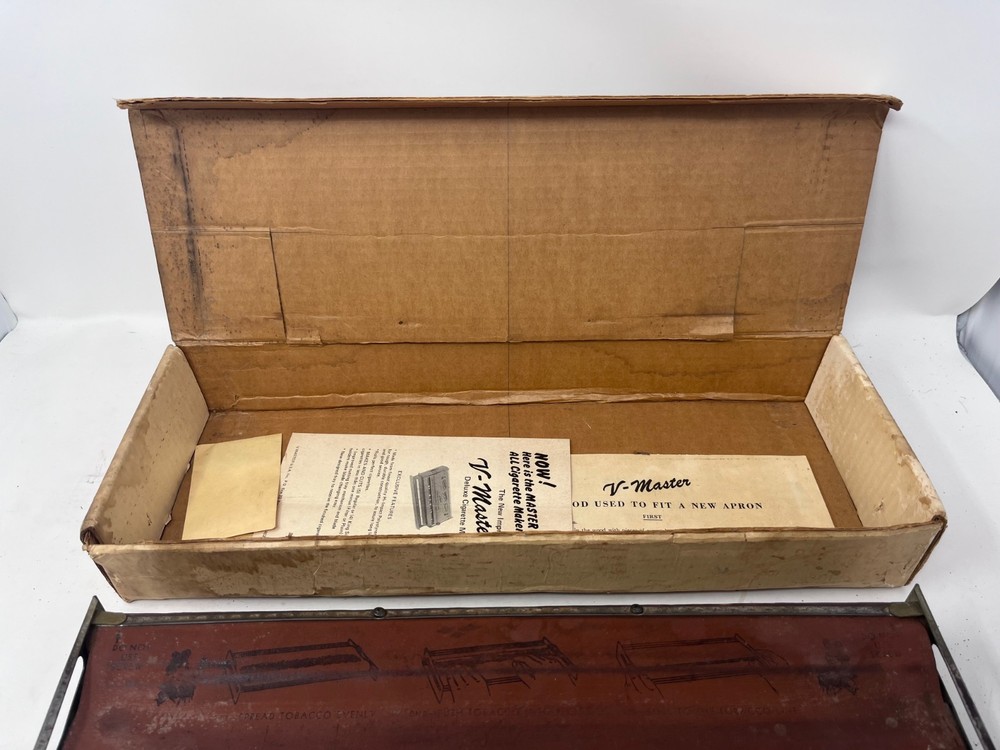 Vintage V MASTER Cigarette Maker Original Box Untested 1950’s