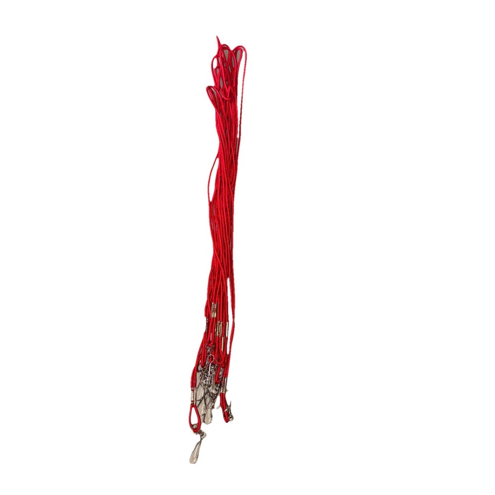 10 Lanyard Cords Red