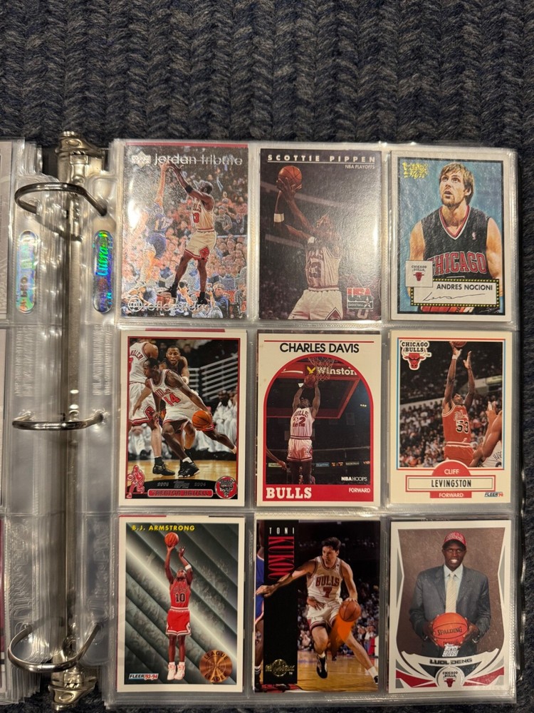 Basketball card binder collection